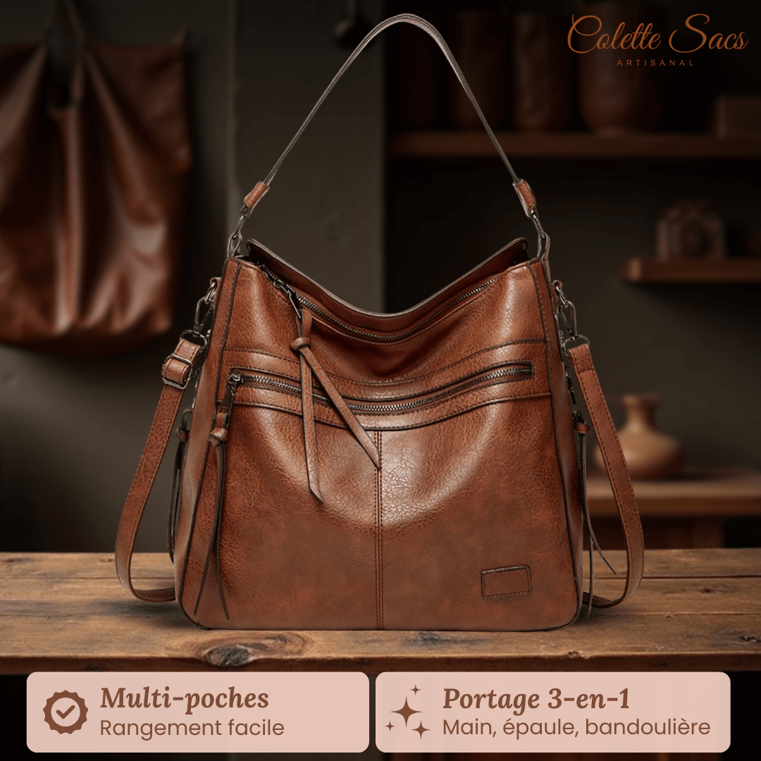 Camille | Sac Zippé Élégant | À Épaule