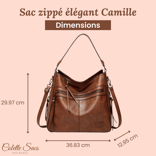 Camille | Sac Zippé Élégant | À Épaule