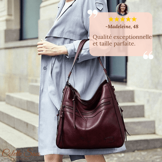 Camille | Sac Zippé Élégant | À Épaule