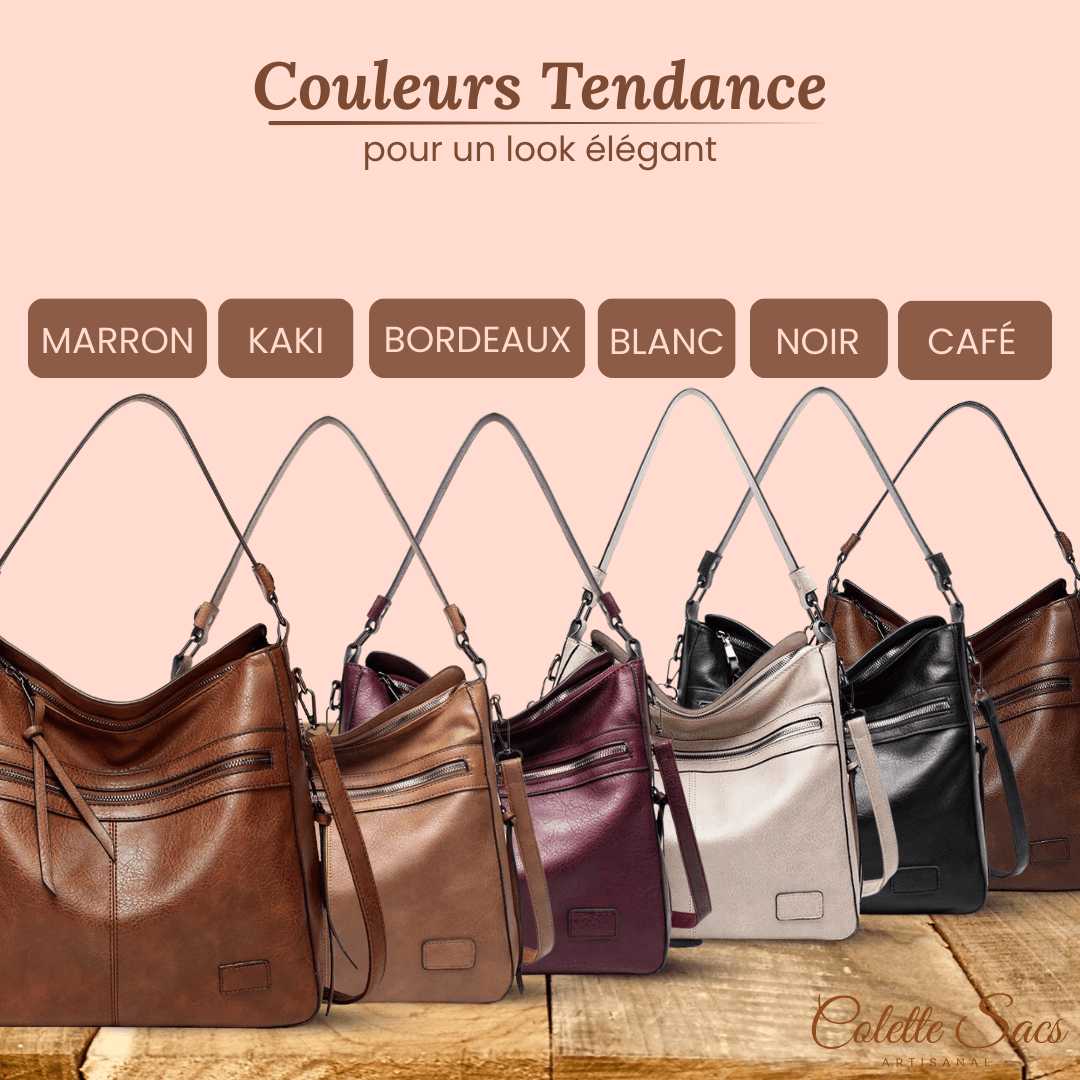 Camille | Sac Zippé Élégant | À Épaule